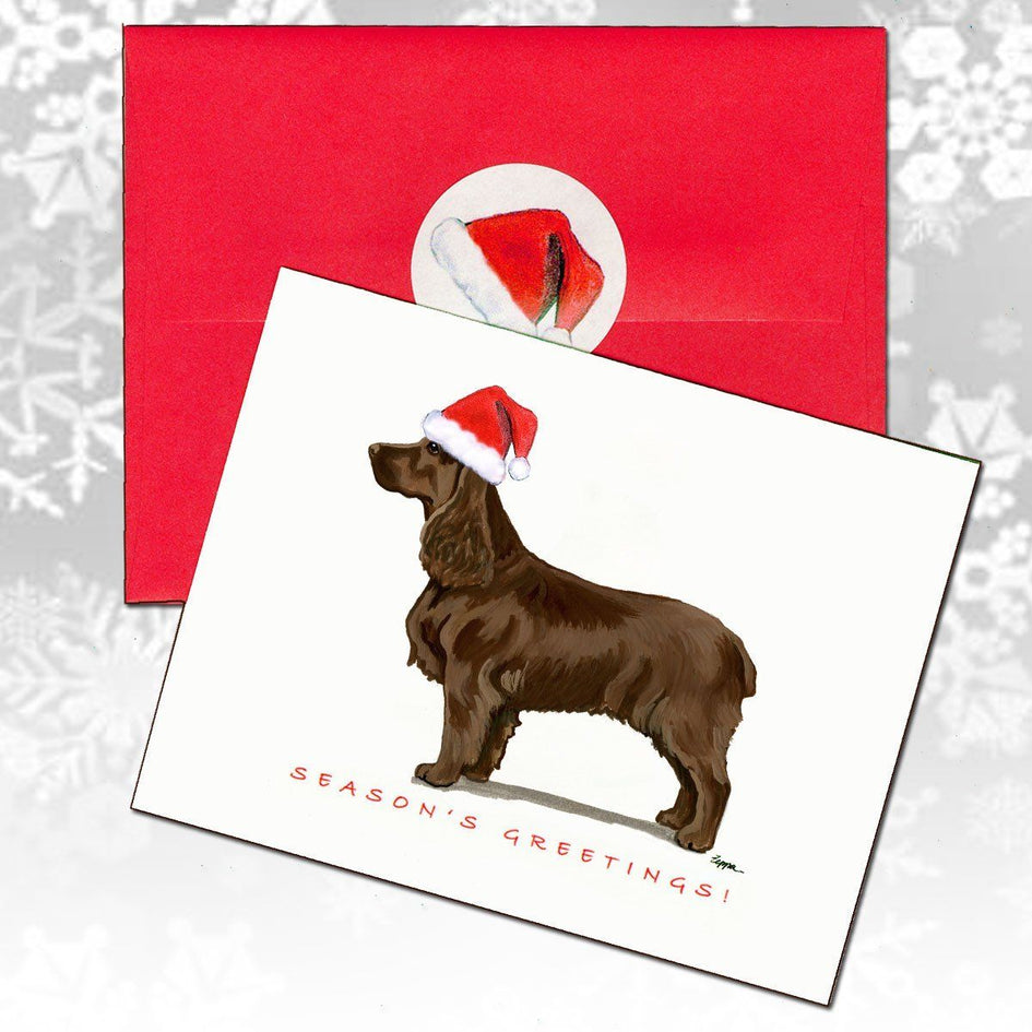 Field Spaniel Christmas Note Cards