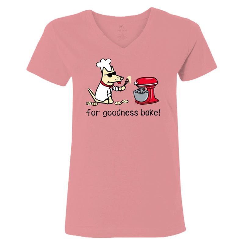 For Goodness Bake - Ladies T-Shirt V-Neck
