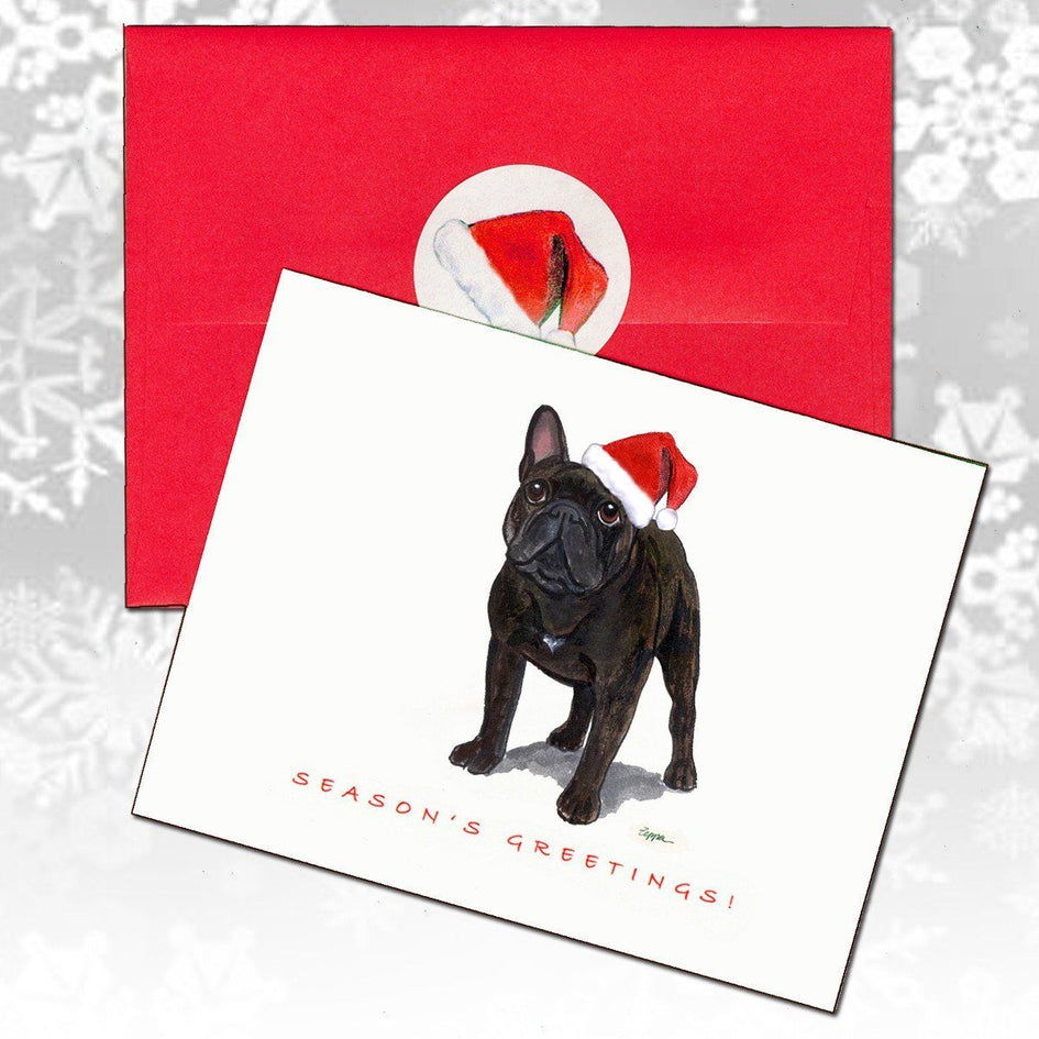 French Bulldog Christmas Note Cards