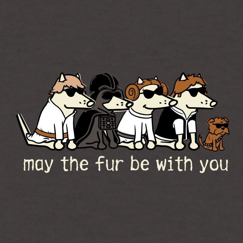 May The Fur Be With You - Ladies Plus V-Neck Tee