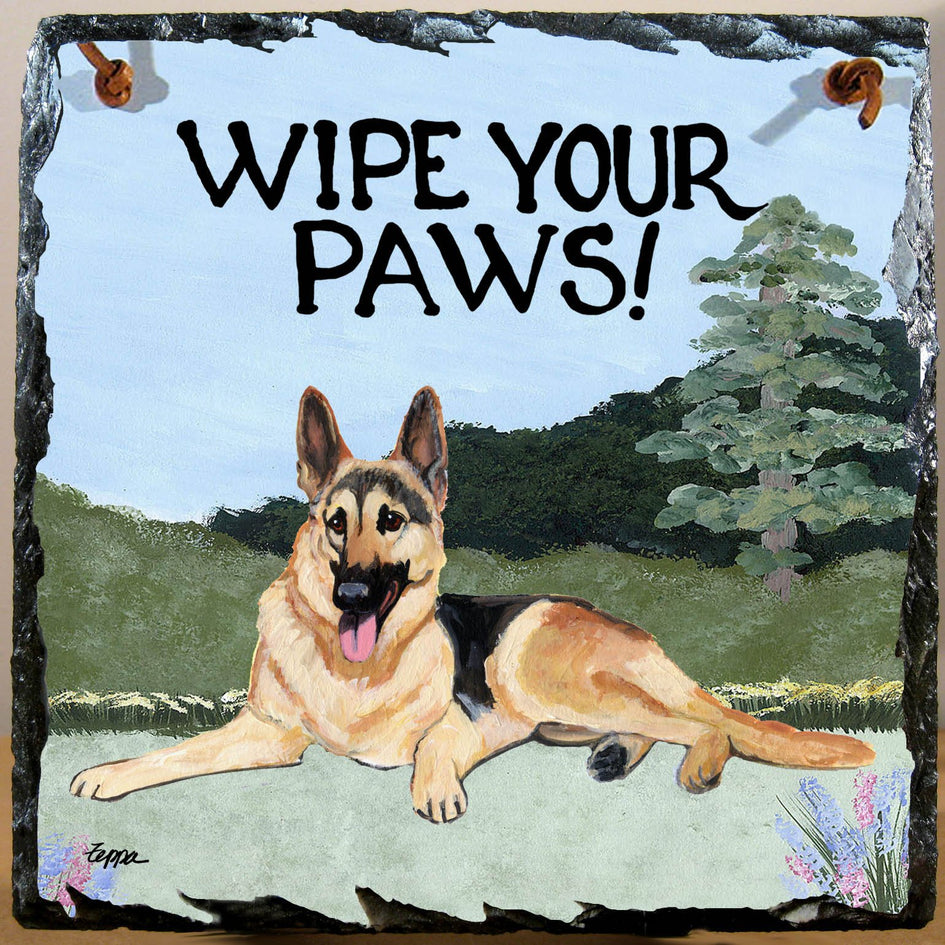 German Shepherd Dog Slate Sign