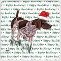 German Shorthaired Pointer "Happy Howlidays" Coaster
