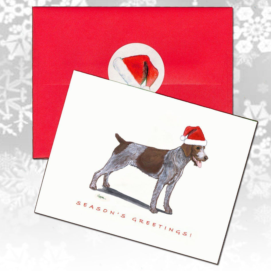 German Wirehaired Pointer Christmas Note Cards