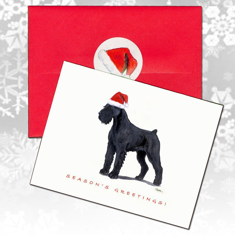 Giant Schnauzer Christmas Note Cards