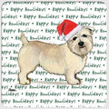 Glen of Imaal Terrier "Happy Howlidays" Coaster