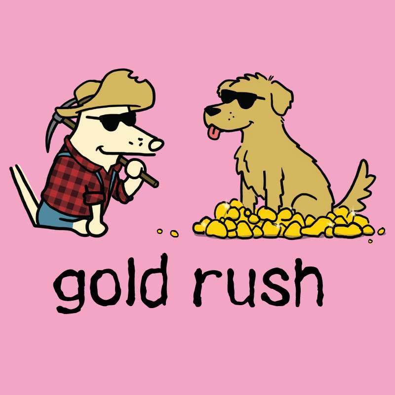 Teddy's Gold Rush   - Ladies T-Shirt V-Neck