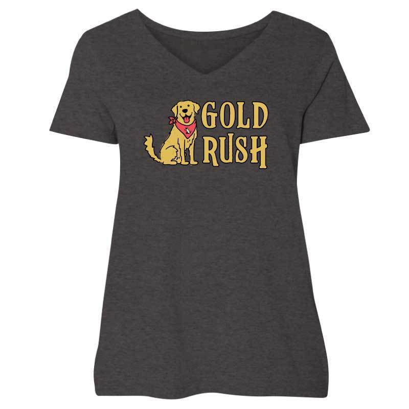 Gold Rush - Ladies Plus V-Neck Tee