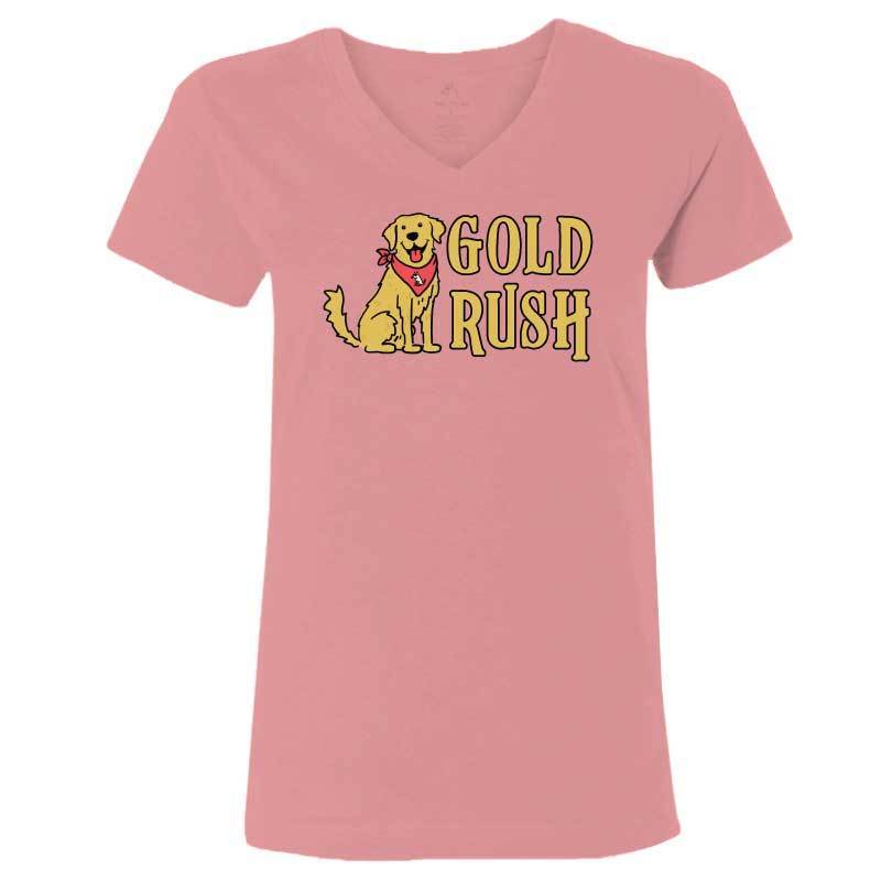Gold Rush  - Ladies T-Shirt V-Neck