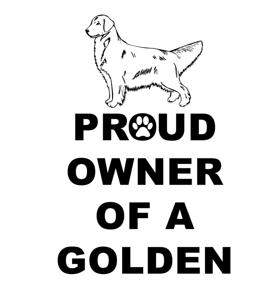 Golden Retriever Proud Owner - Adult Unisex T-Shirt
