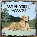 Golden Retriever Slate Sign