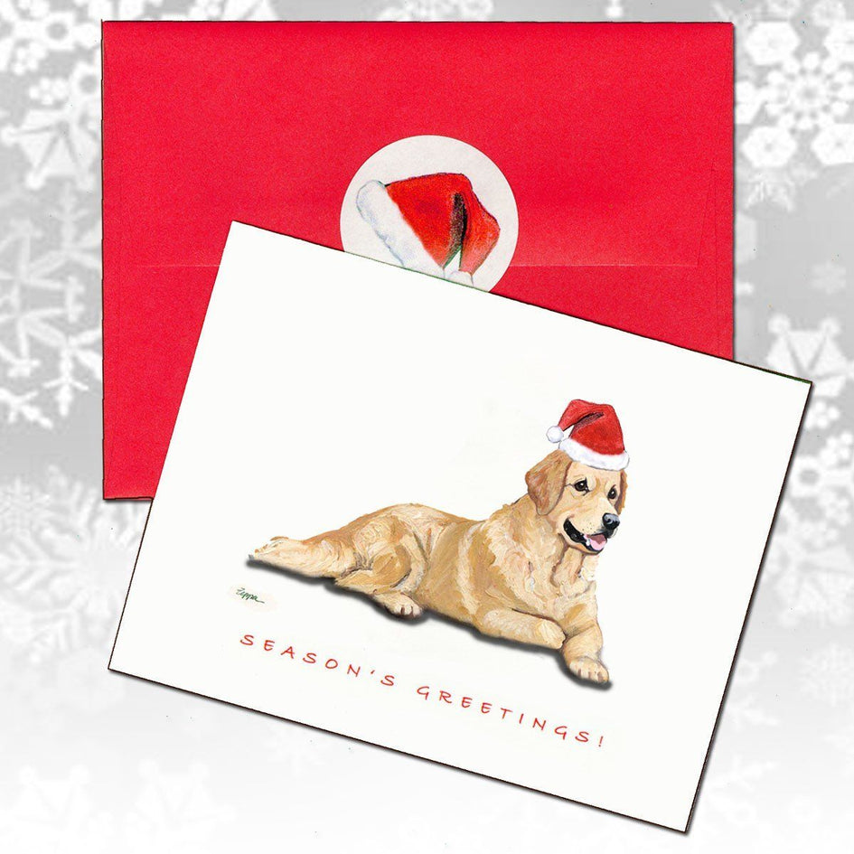 Golden Retriever Christmas Note Cards