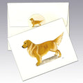 Golden Retriever, Standing Note Cards