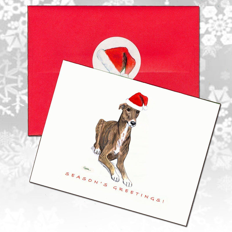 Greyhound Christmas Note Cards
