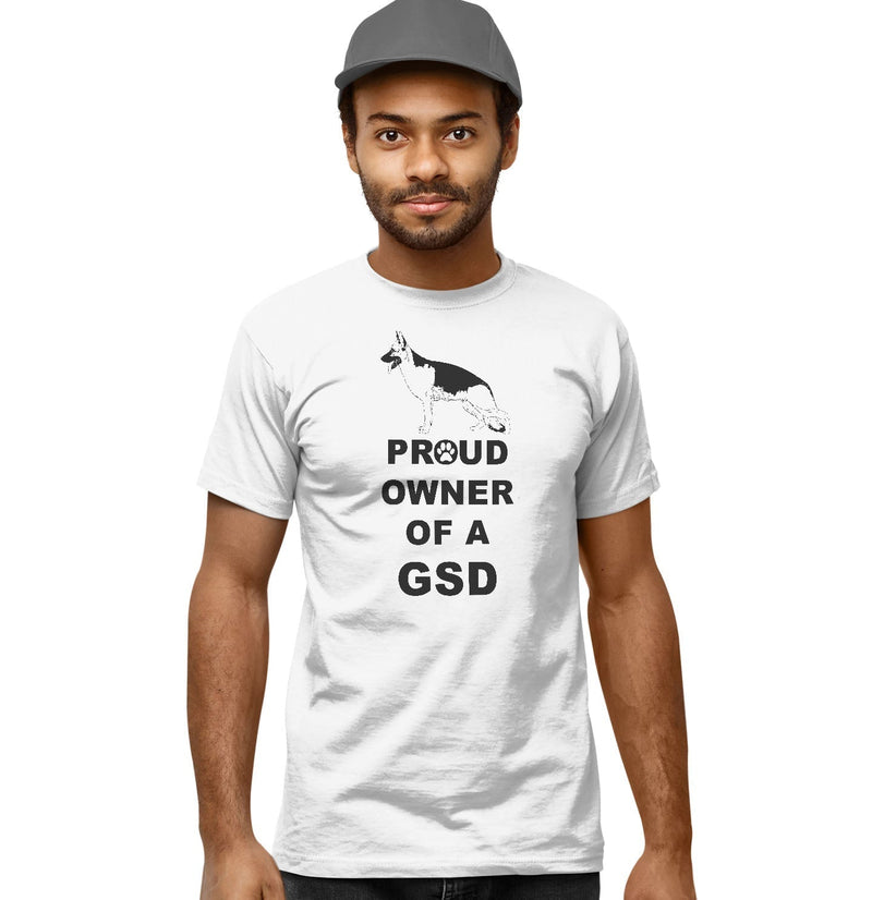 German Shepherd Dog Proud Owner - Adult Unisex T-Shirt