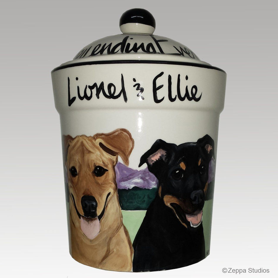 Hand-Painted Personalized Treat Jar