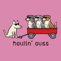 Haulin' Auss - Ladies T-Shirt V-Neck - Teddy the Dog T-Shirts and Gifts