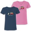 Haulin' Auss - Ladies T-Shirt V-Neck - Teddy the Dog T-Shirts and Gifts