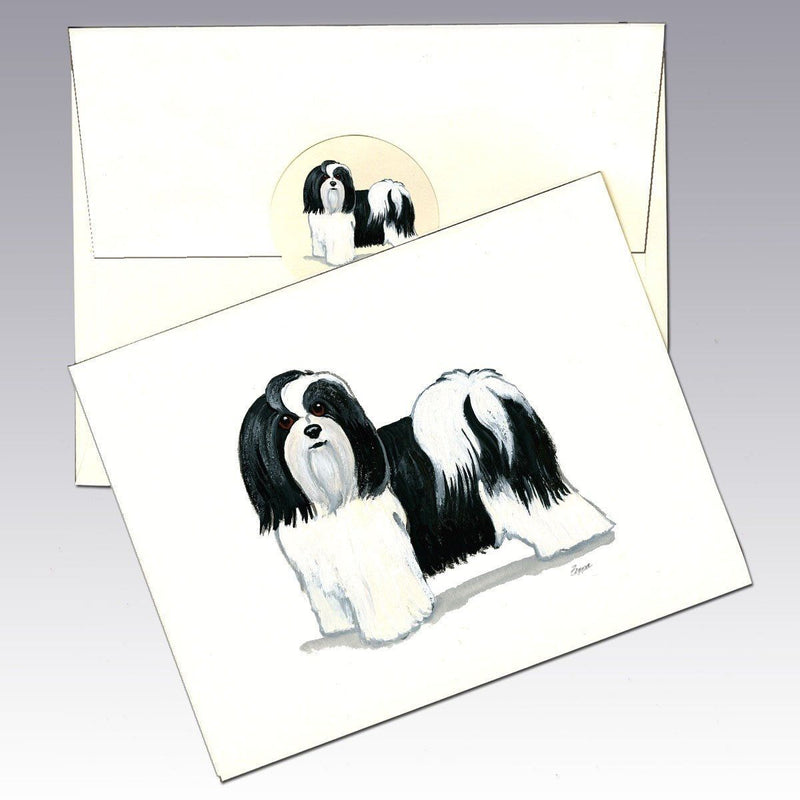 Havanese, Black and White Note Cards