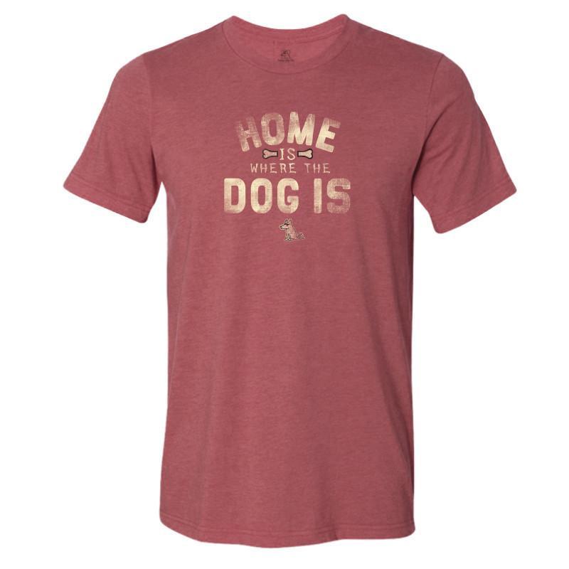 home is where the dog is lightweight t-shirt
