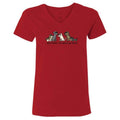 Love Makes The World Go Hound - Ladies T-Shirt V-Neck