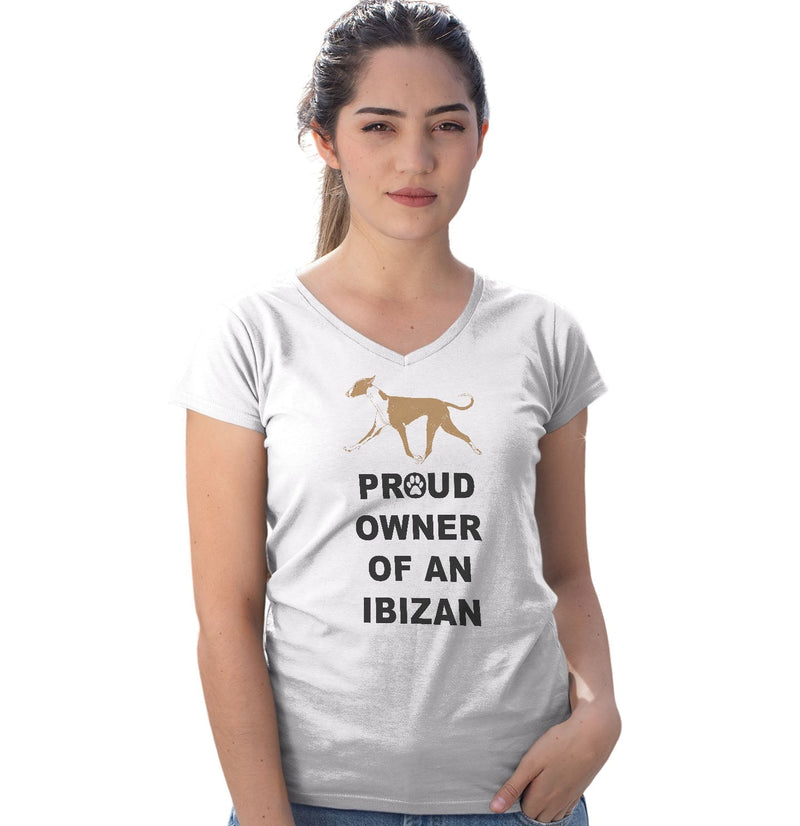 Ibizan Hound Proud Owner - Women's V-Neck T-Shirt