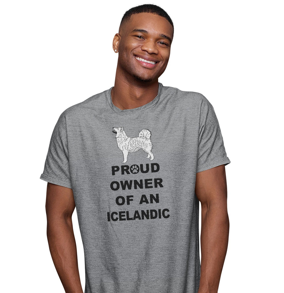 Icelandic Sheepdog Proud Owner - Adult Unisex T-Shirt