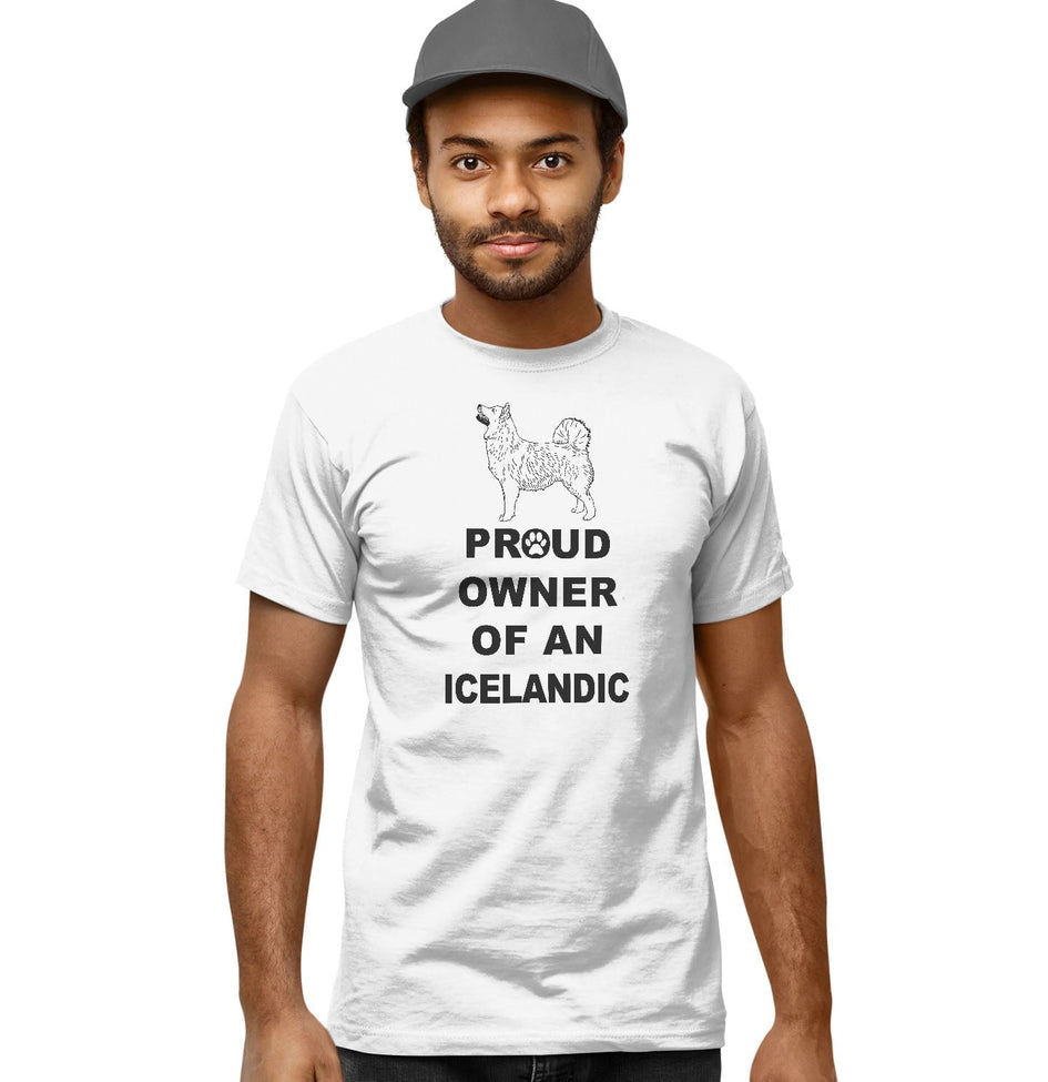 Icelandic Sheepdog Proud Owner - Adult Unisex T-Shirt
