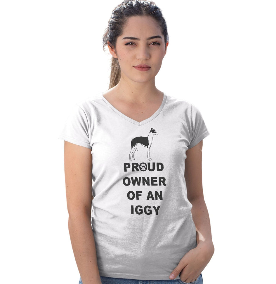 Italian Greyhound Proud Owner - Women's V-Neck T-Shirt