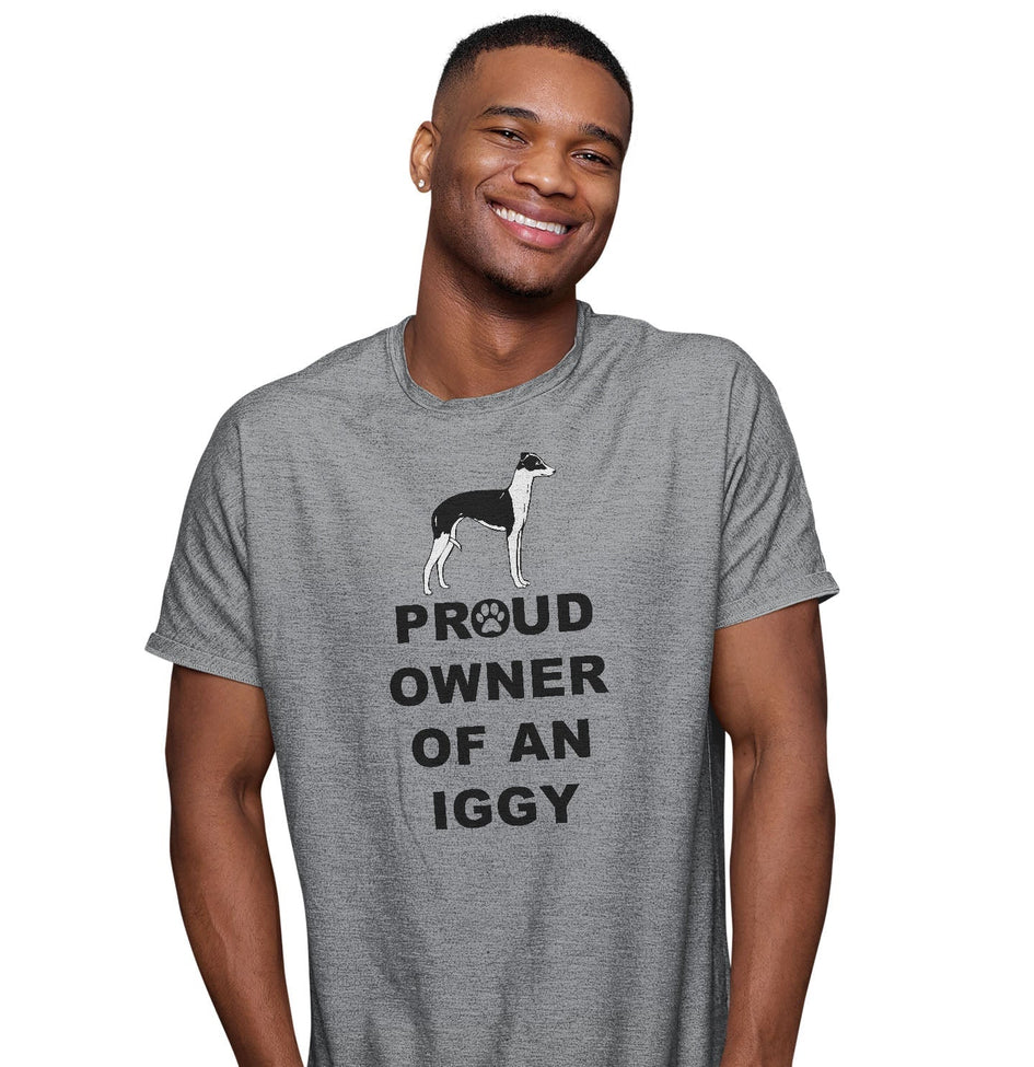 Italian Greyhound Proud Owner Adult Unisex T-Shirt AKC Shop