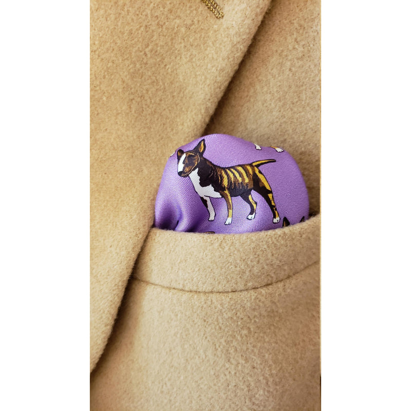 Silk Pocket Square- American Staffordshire Terrier, Bull Terrier, Staffordshire Terrier