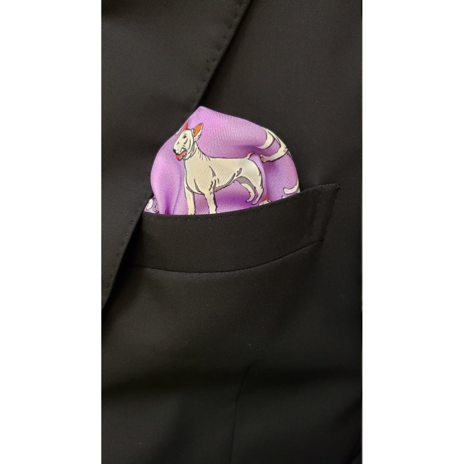 Silk Pocket Square- American Staffordshire Terrier, Bull Terrier, Staffordshire Terrier