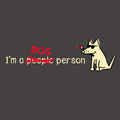 I'm a Dog Person - Ladies Curvy V-Neck Tee