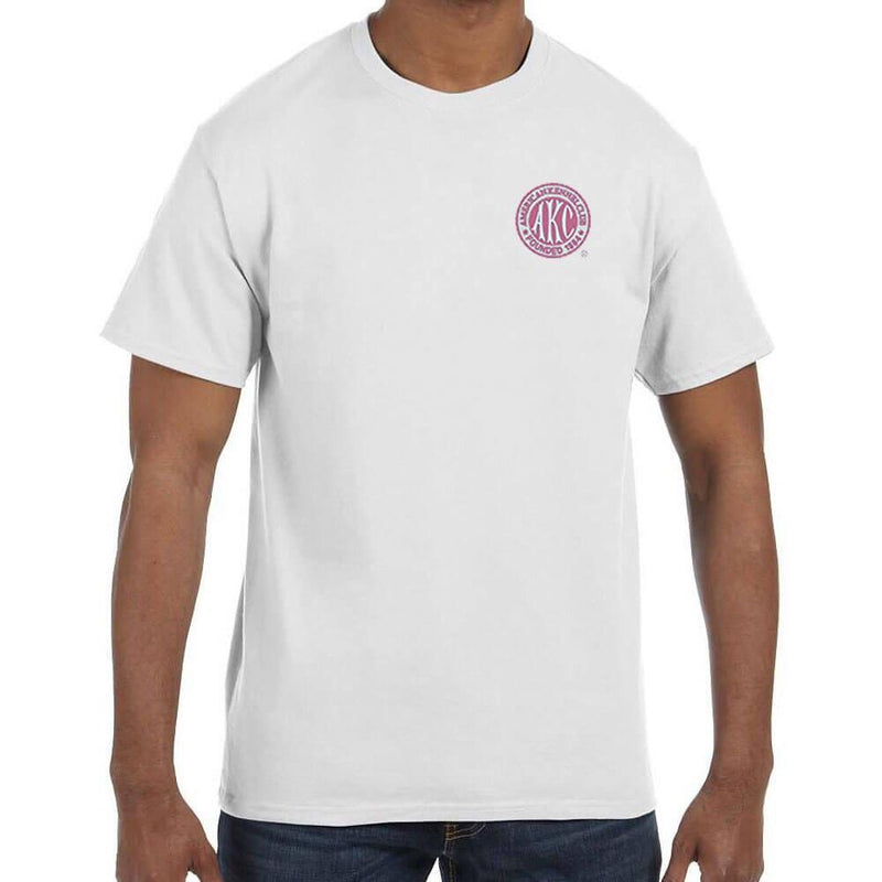 AKC Breast Cancer Awareness Embroidered Mens T-Shirt