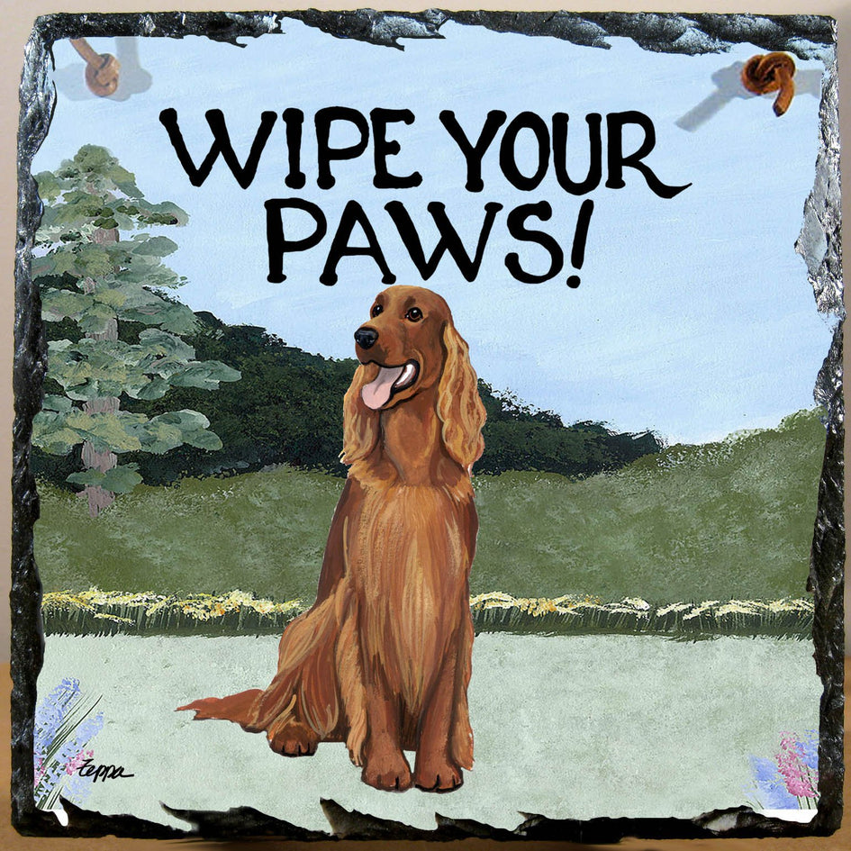 Irish Setter Slate Sign