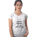 Irish Setter Proud Owner - Women's V-Neck T-Shirt