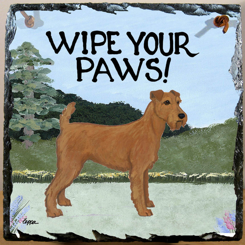 Irish Terrier Slate Sign