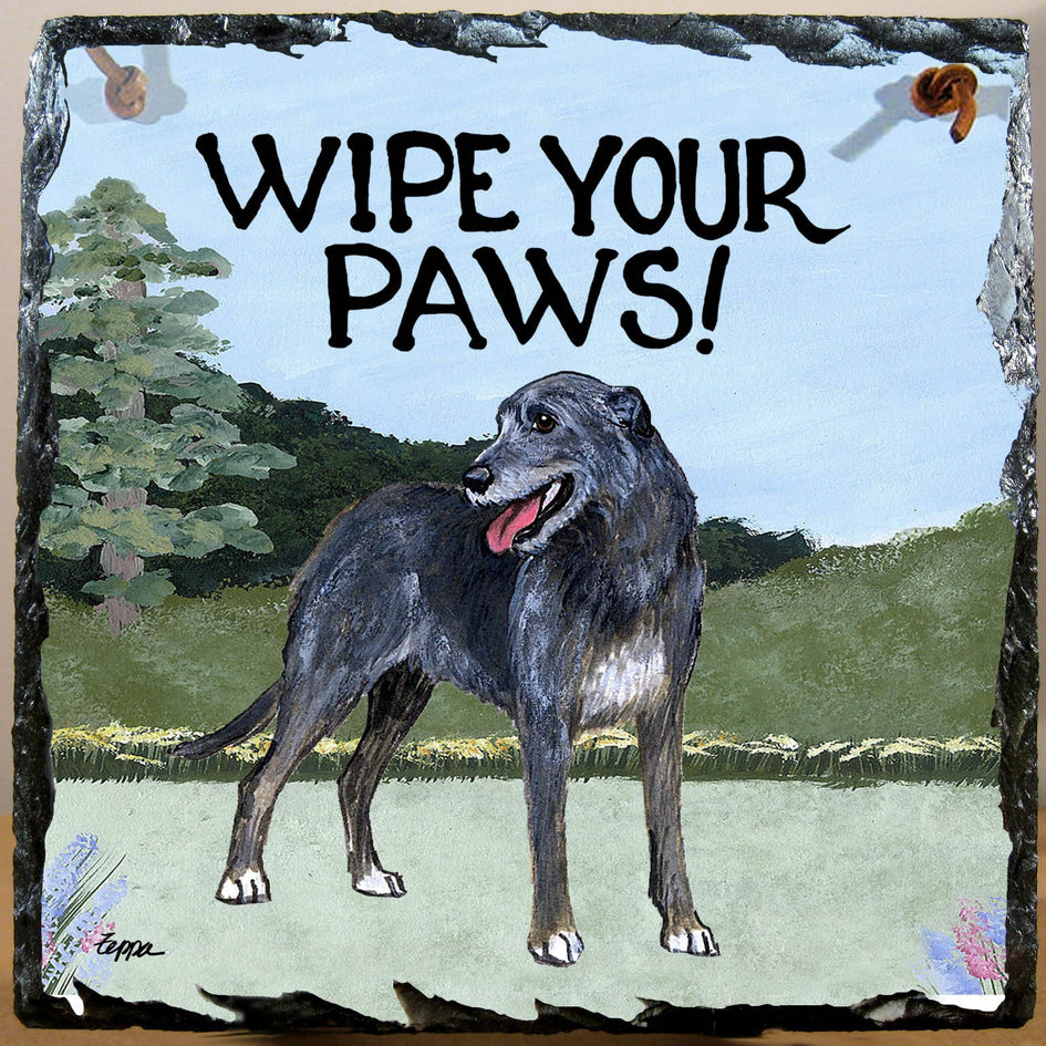 Irish Wolfhound Slate Sign