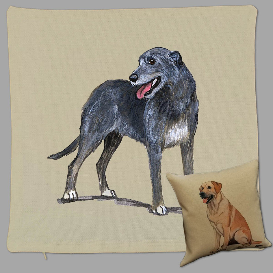 Irish Wolfhound Pillow Cover