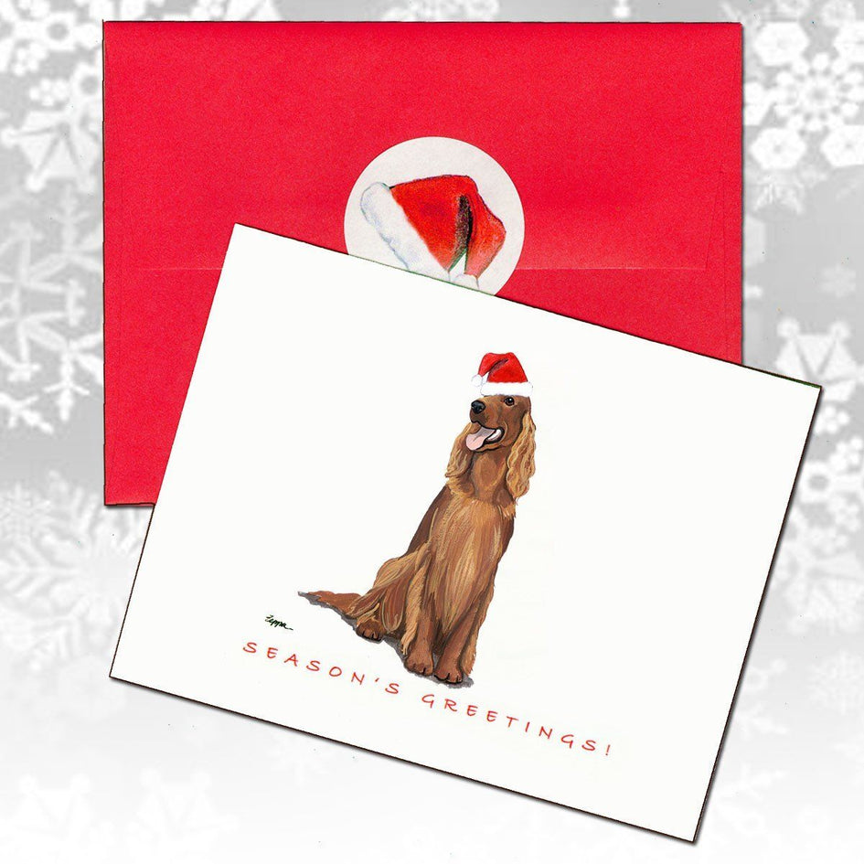 Irish Setter Christmas Note Cards