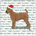 Irish Terrier "Happy Howlidays" Coaster