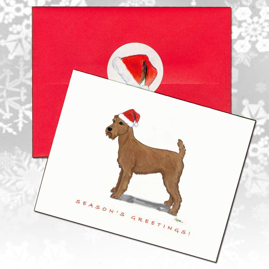 Irish Terrier Christmas Note Cards