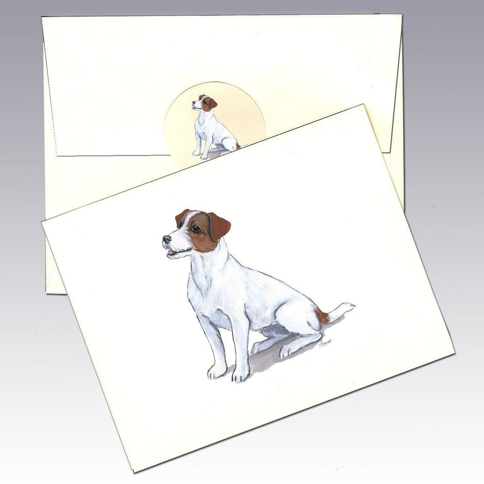 Jack Russell Terrier, Brown and White Note Cards