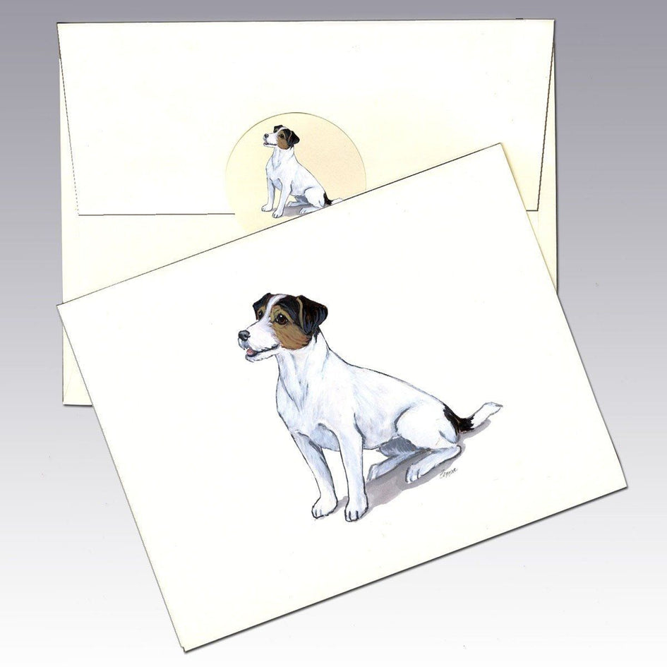 Jack Russell Terrier, Tri Color Note Cards