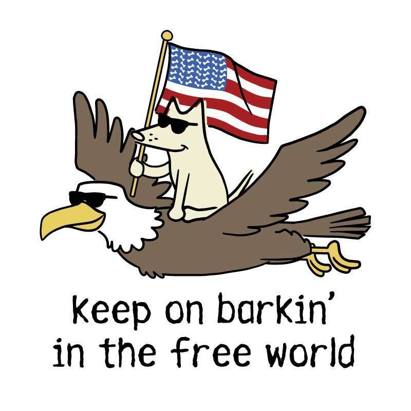 Keep on Barkin' In the Free World - Men's Baseball Shirt