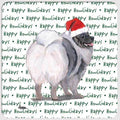 Keeshond "Happy Howlidays" Coaster