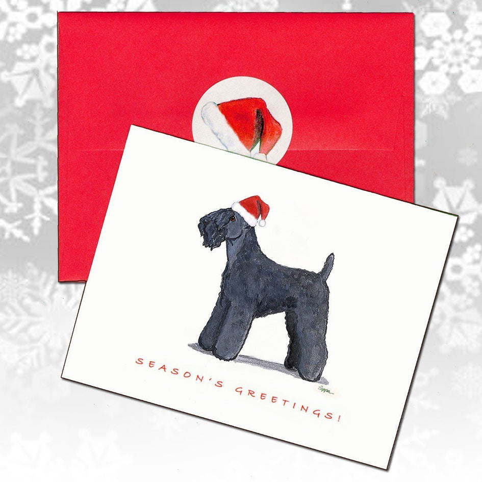 Kerry Blue Terrier Christmas Note Cards