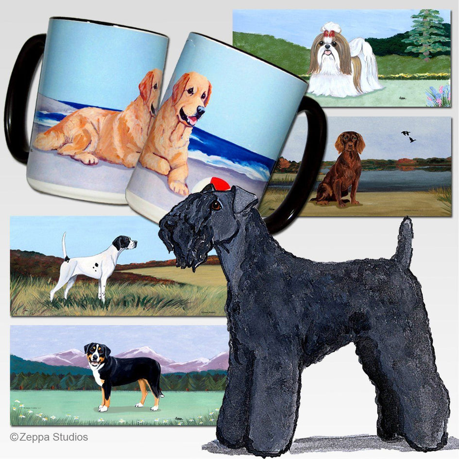 Kerry Blue Terrier Scenic Mug