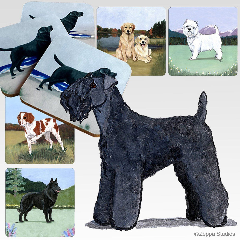 Kerry Blue Terrier Scenic Coaster