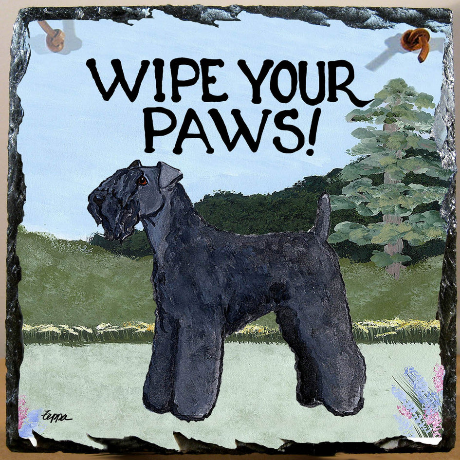 Kerry Blue Terrier Slate Sign