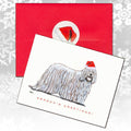 Komondor Christmas Note Cards